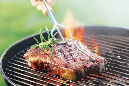 Detailbild Steak auf dem Grill